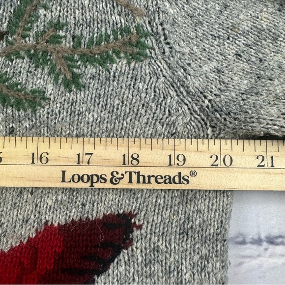 💸Sold💸 Northern Isles Bird Cardigan Sweater Med Cardinals Blue Jays Embroidered - Picture 11 of 13